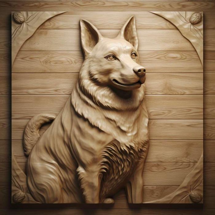 Nature and animals (Chapendois dog 2, NATURE_4078) 3D models for cnc